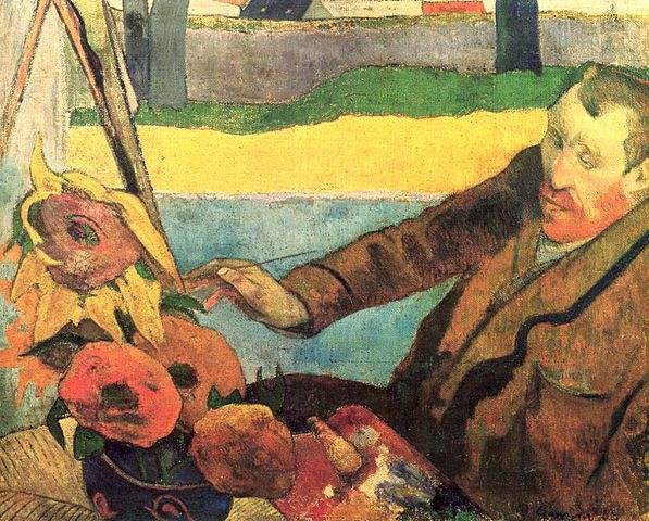 Gauguin Vincent beim Malen von Sonnenblumen