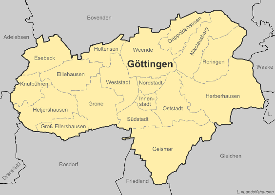 Stadtgliederung Göttingen