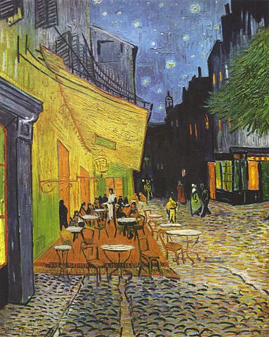 Van Gogh Caféterrasse bei Nacht