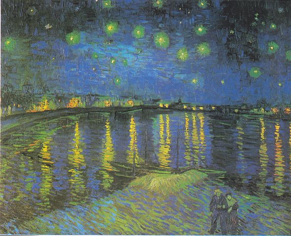 Van Gogh Sternennacht über der Rhône